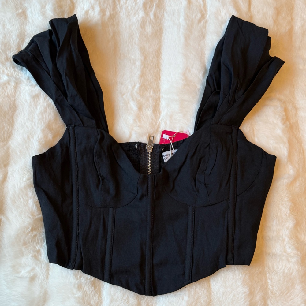 Beginning Boutique Polly Bustier Crop Top